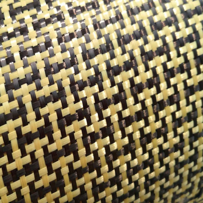 Mélange de carbone aramide jaune / noir Mélange de carbone aramide jaune / noir